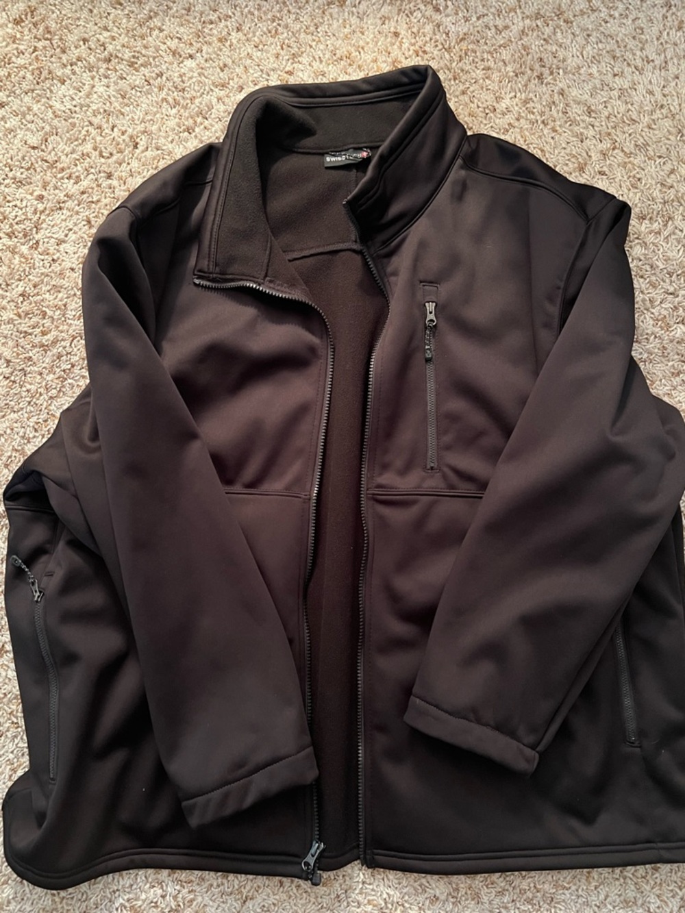 Swiss Tech Men's Softshell Jacket black size 3XL